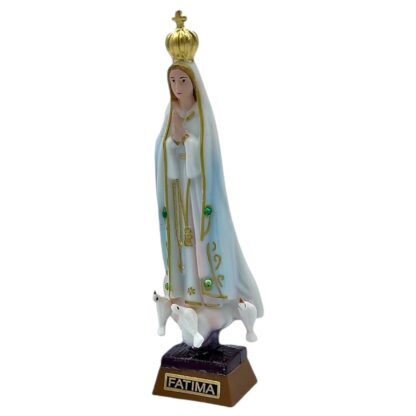 Statua Madonna di Fatima in plastica cm. 12 - immagine 2