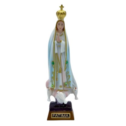 Statua Madonna di Fatima in plastica cm. 12