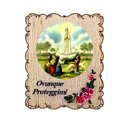 Calamita in legno cm. 4,5x3,5 - soggetti vari - confezione da 12 pezzi - immagine 5