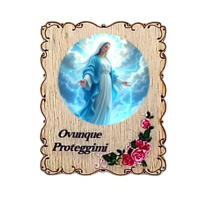 Calamita in legno cm. 4,5x3,5 - soggetti vari - confezione da 12 pezzi - immagine 12