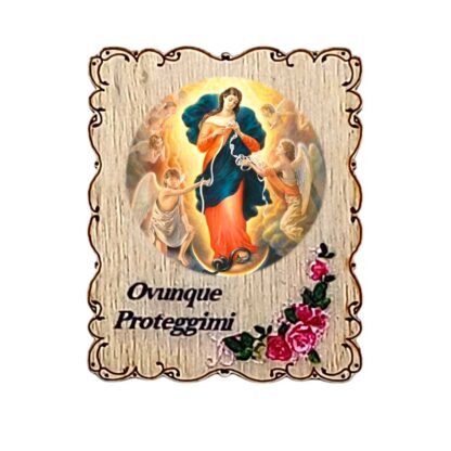 Calamita in legno cm. 4,5x3,5 - soggetti vari - confezione da 12 pezzi - immagine 11
