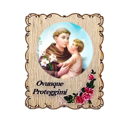 Calamita in legno cm. 4,5x3,5 - soggetti vari - confezione da 12 pezzi - immagine 10