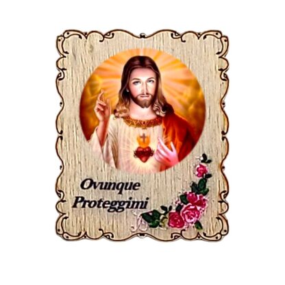 Calamita in legno cm. 4,5x3,5 - soggetti vari - confezione da 12 pezzi - immagine 9