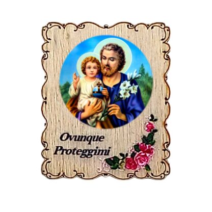 Calamita in legno cm. 4,5x3,5 - soggetti vari - confezione da 12 pezzi - immagine 8