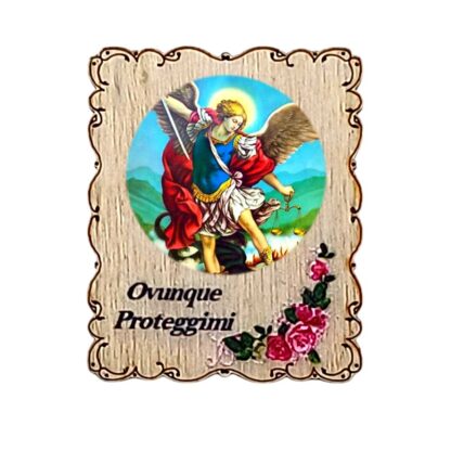 Calamita in legno cm. 4,5x3,5 - soggetti vari - confezione da 12 pezzi - immagine 7