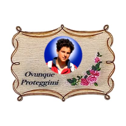 Calamita in legno cm. 5x3,5 - soggetti vari - confezione da 12 pezzi - immagine 2