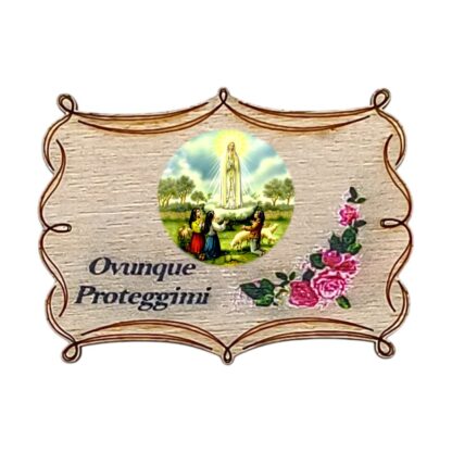 Calamita in legno cm. 5x3,5 - soggetti vari - confezione da 12 pezzi - immagine 13