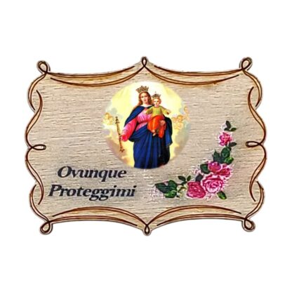 Calamita in legno cm. 5x3,5 - soggetti vari - confezione da 12 pezzi - immagine 12