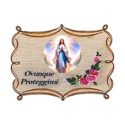 Calamita in legno cm. 5x3,5 - soggetti vari - confezione da 12 pezzi - immagine 10