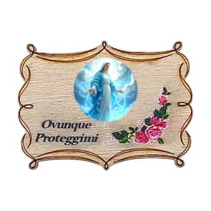 Calamita in legno cm. 5x3,5 - soggetti vari - confezione da 12 pezzi - immagine 9
