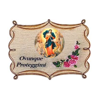 Calamita in legno cm. 5x3,5 - soggetti vari - confezione da 12 pezzi - immagine 8