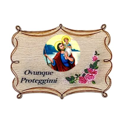 Calamita in legno cm. 5x3,5 - soggetti vari - confezione da 12 pezzi - immagine 6