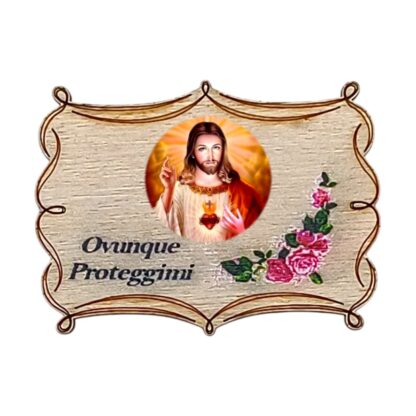 Calamita in legno cm. 5x3,5 - soggetti vari - confezione da 12 pezzi - immagine 5