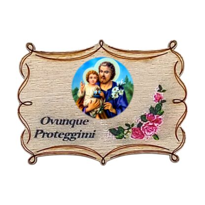 Calamita in legno cm. 5x3,5 - soggetti vari - confezione da 12 pezzi - immagine 4