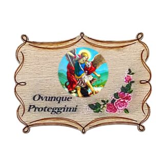 Calamita in legno cm. 5x3,5 - soggetti vari - confezione da 12 pezzi
