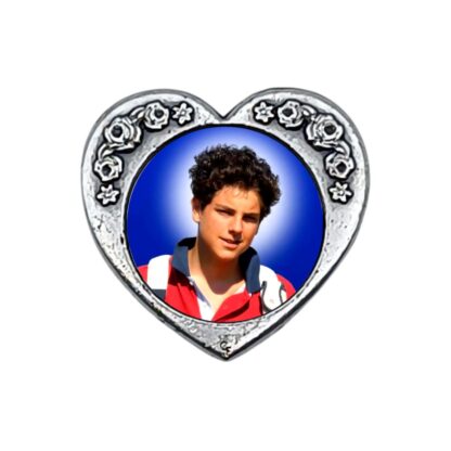 Calamita in metallo cuore cm. 3x3 - vari soggetti - confezione da 12 pezzi