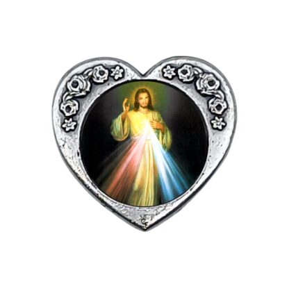 Calamita in metallo cuore cm. 3x3 - vari soggetti - confezione da 12 pezzi - immagine 5