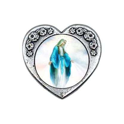 Calamita in metallo cuore cm. 3x3 - vari soggetti - confezione da 12 pezzi - immagine 14