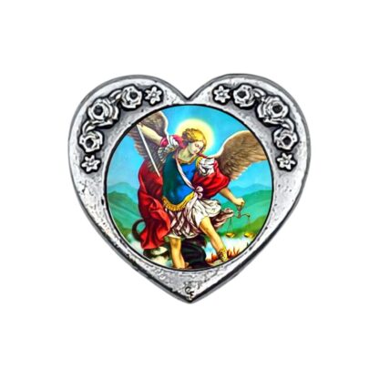 Calamita in metallo cuore cm. 3x3 - vari soggetti - confezione da 12 pezzi - immagine 7