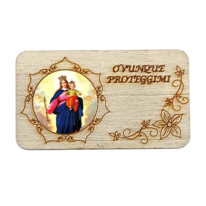Calamita in legno cm. 7x4 - vari soggetti - confezione da 12 pezzi - immagine 4