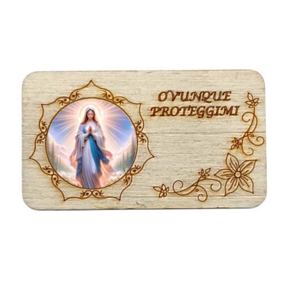 Calamita in legno cm. 7x4 - vari soggetti - confezione da 12 pezzi - immagine 12