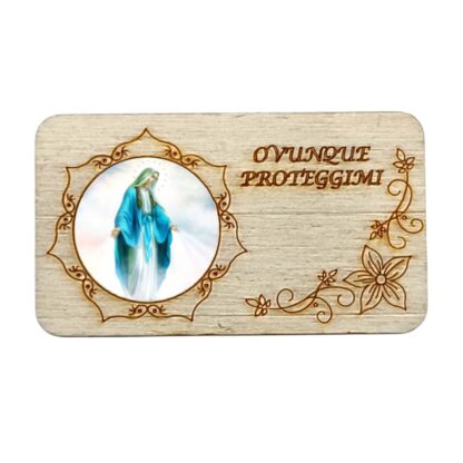 Calamita in legno cm. 7x4 - vari soggetti - confezione da 12 pezzi - immagine 11