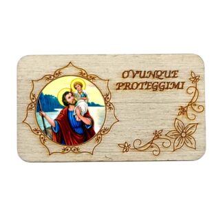 Calamita in legno cm. 7x4 - vari soggetti - confezione da 12 pezzi