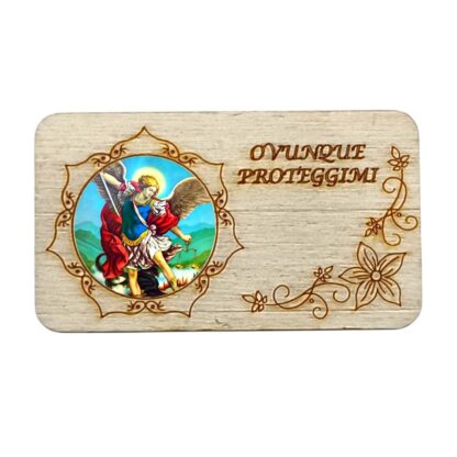 Calamita in legno cm. 7x4 - vari soggetti - confezione da 12 pezzi - immagine 7