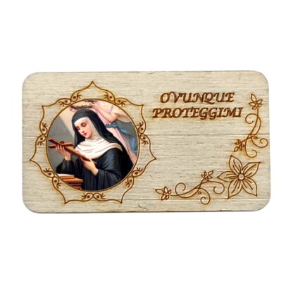 Calamita in legno cm. 7x4 - vari soggetti - confezione da 12 pezzi - immagine 6