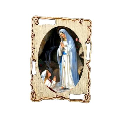 Calamita in legno a pergamena cm. 4,2x3,2 - soggetti vari - confezione da 12 pezzi - immagine 7
