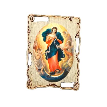Calamita in legno a pergamena cm. 4,2x3,2 - soggetti vari - confezione da 12 pezzi - immagine 13