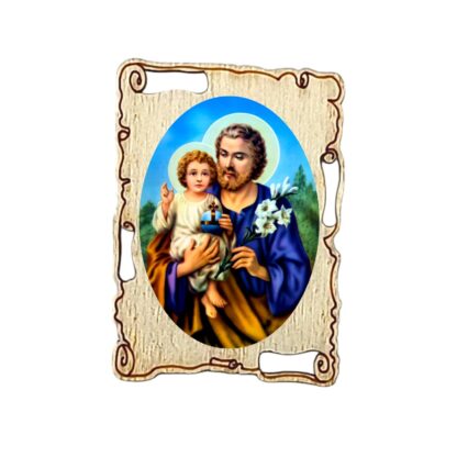 Calamita in legno a pergamena cm. 4,2x3,2 - soggetti vari - confezione da 12 pezzi - immagine 10