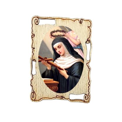 Calamita in legno a pergamena cm. 4,2x3,2 - soggetti vari - confezione da 12 pezzi - immagine 8