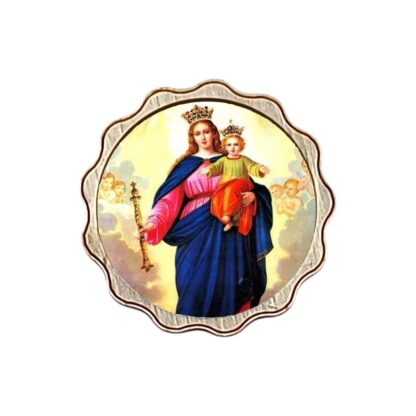 Calamita in legno rotonda diametro cm. 3 - soggetti vari - confezione da 12 pezzi - immagine 5