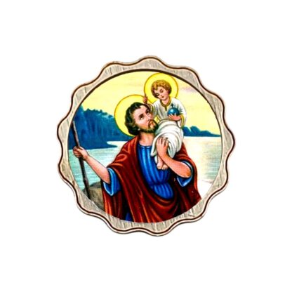 Calamita in legno rotonda diametro cm. 3 - soggetti vari - confezione da 12 pezzi - immagine 10